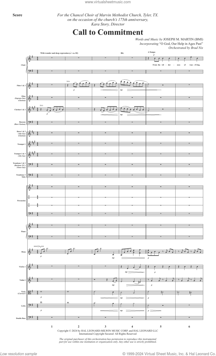 Call To Commitment (COMPLETE) sheet music for orchestra/band (Orchestra) by Joseph M. Martin, intermediate skill level