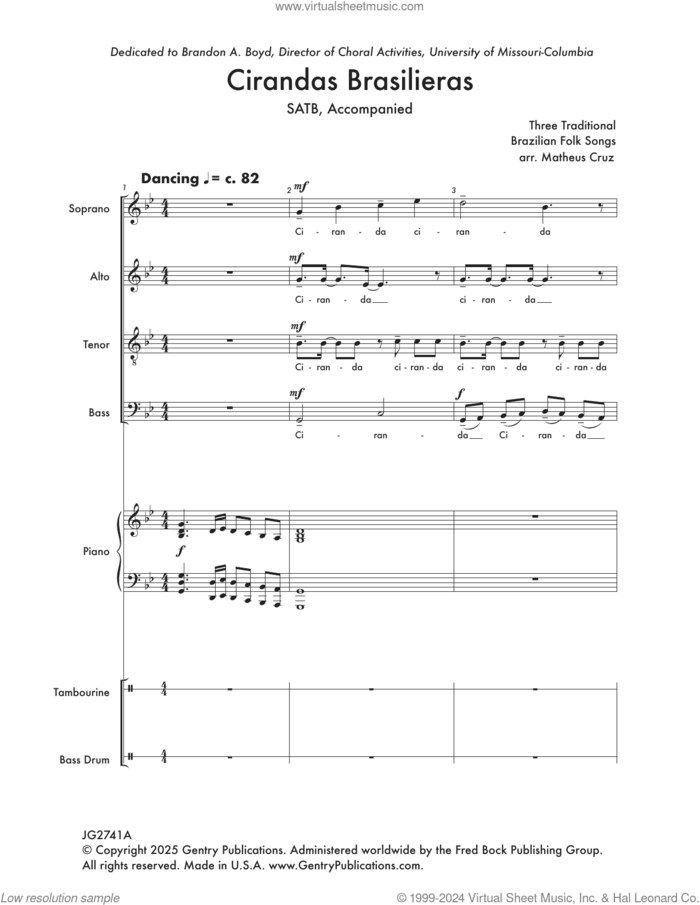 Cirandas Brasileiras (COMPLETE) sheet music for orchestra/band by Matheus Cruz, intermediate skill level