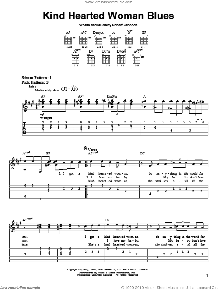 Cross Road Blues (Crossroads) Tab by Robert Johnson (Guitar Pro) - Full  Score