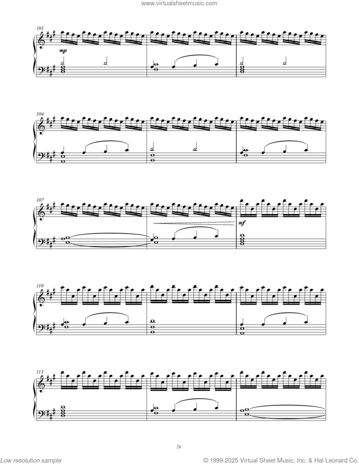 Santiago sheet music for piano solo by Ludovico Einaudi, intermediate skill level