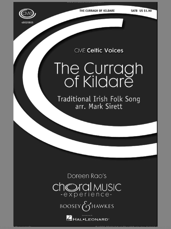 The Curragh Of Kildare sheet music for choir (SATB: soprano, alto, tenor, bass) by Mark Sirett and Miscellaneous, intermediate skill level