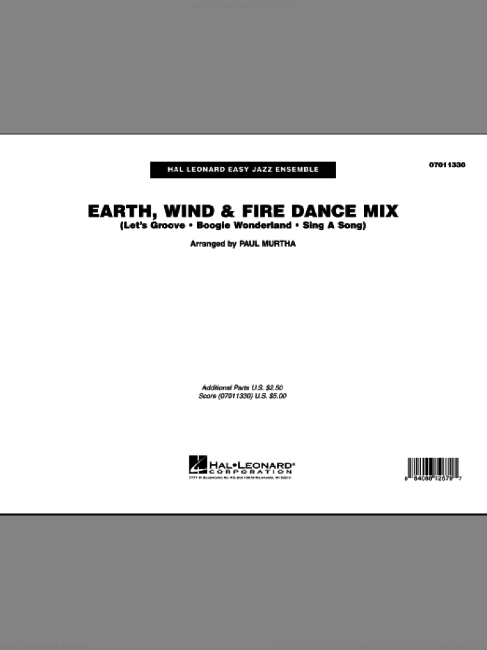 Earth, Wind and Fire Dance Mix (COMPLETE) sheet music for jazz band by Paul Murtha and Earth, Wind & Fire, intermediate skill level