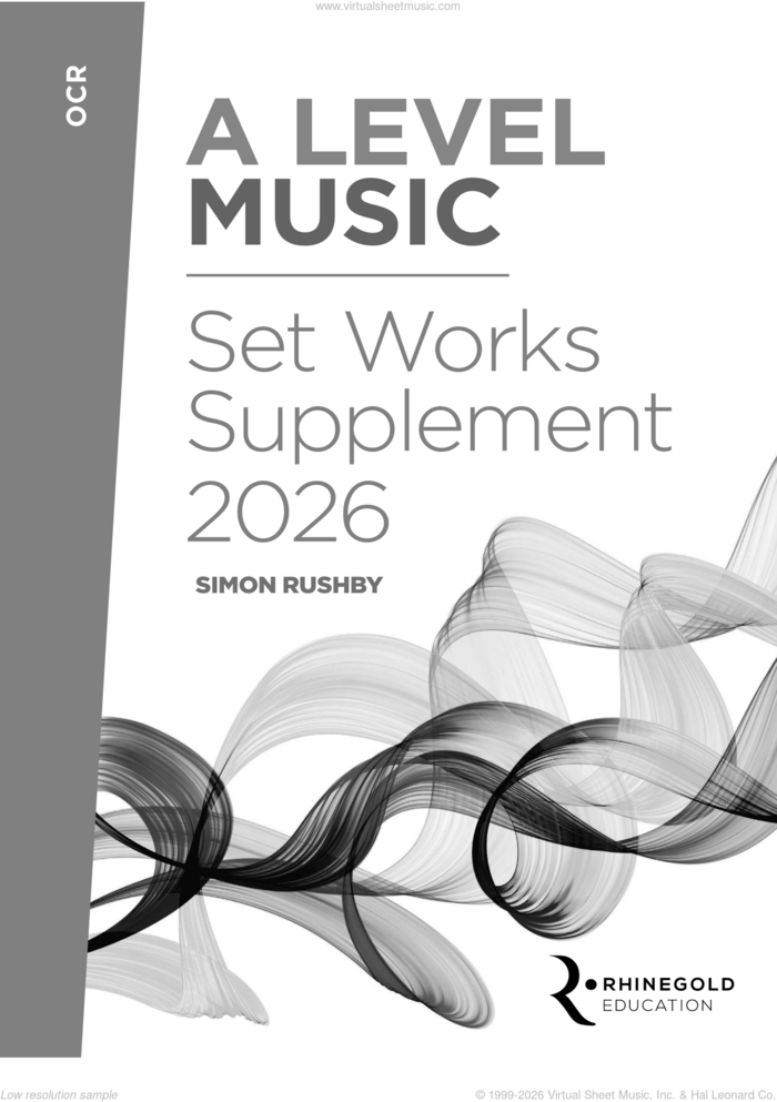 OCR A Level Set Works Supplement 2026 sheet music for all instruments by Rhinegold Education, intermediate skill level