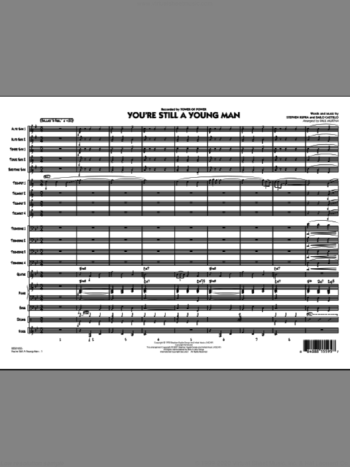 You're Still a Young Man (COMPLETE) sheet music for jazz band by Paul Murtha, Emilio Castillo, Stephen Kupka and Tower Of Power, intermediate skill level