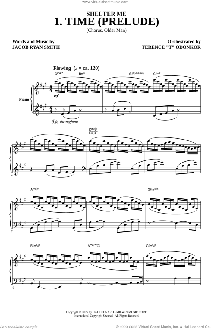 Shelter Me sheet music for choir (SATB: soprano, alto, tenor, bass) by Jacob Ryan Smith and Terence 'T' Odonkor, intermediate skill level
