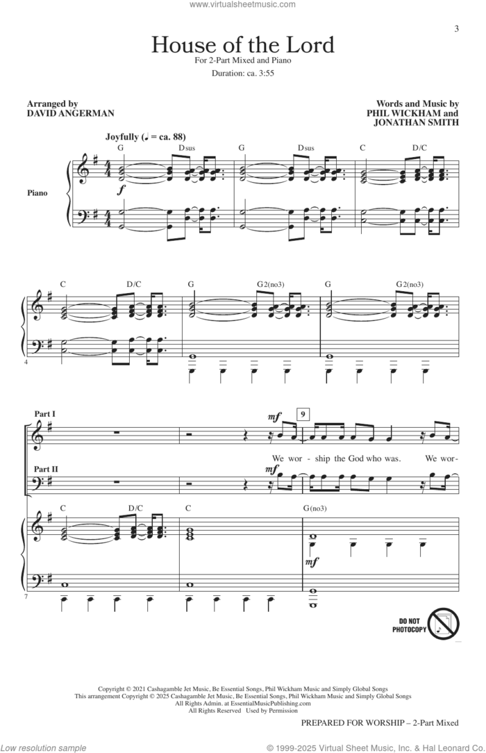 Prepared For Worship sheet music for choir (2-Part) by Brooke Ligertwood, David Angerman, Ed Hogan, Heather Sorenson, Joseph M. Martin, Joseph M. Martin, Ed Hogan, Heather Sorenson, and David Angerman, Hillsong Worship, Phil Wickham and Ben Fielding, intermediate duet