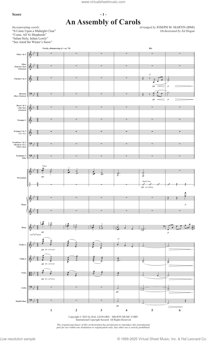 The Poetry Of Promise (A Cantata for Christmas) (COMPLETE) sheet music for orchestra/band (Orchestra) by Joseph M. Martin and Miscellaneous, intermediate skill level