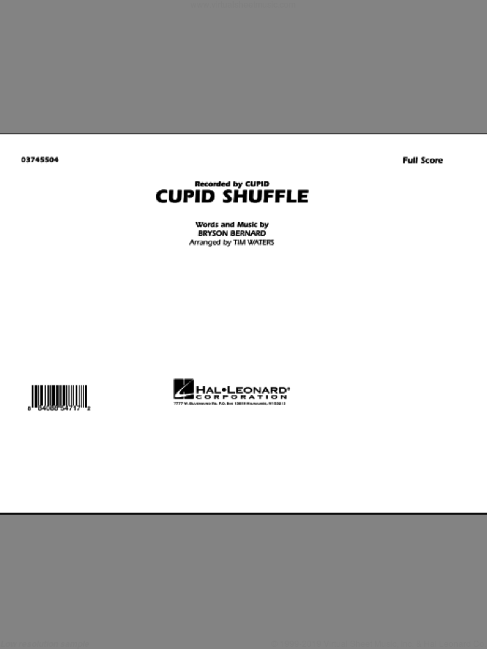 Cupid Shuffle (COMPLETE) sheet music for marching band by Tim Waters, Bryson Bernard and Cupid, intermediate skill level