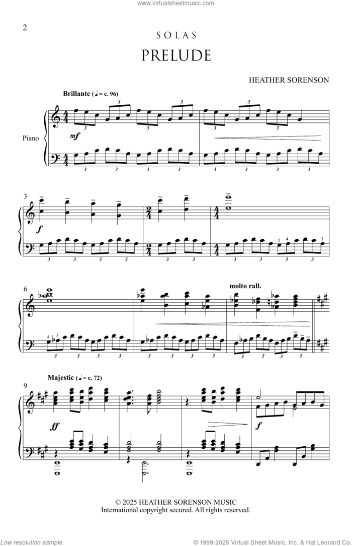 Solas sheet music for choir (SATB: soprano, alto, tenor, bass) by Heather Sorenson, intermediate skill level