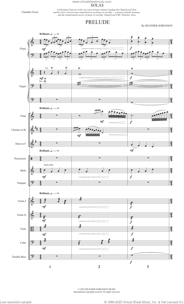 Solas (Chamber Orchestra) (COMPLETE) sheet music for orchestra/band (chamber ensemble) by Heather Sorenson, intermediate skill level