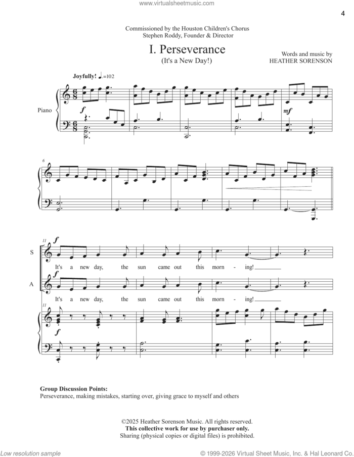 Compassion (I Will Be The One) (from Lessons Learned from Kids) sheet music for choir by Heather Sorenson, intermediate skill level