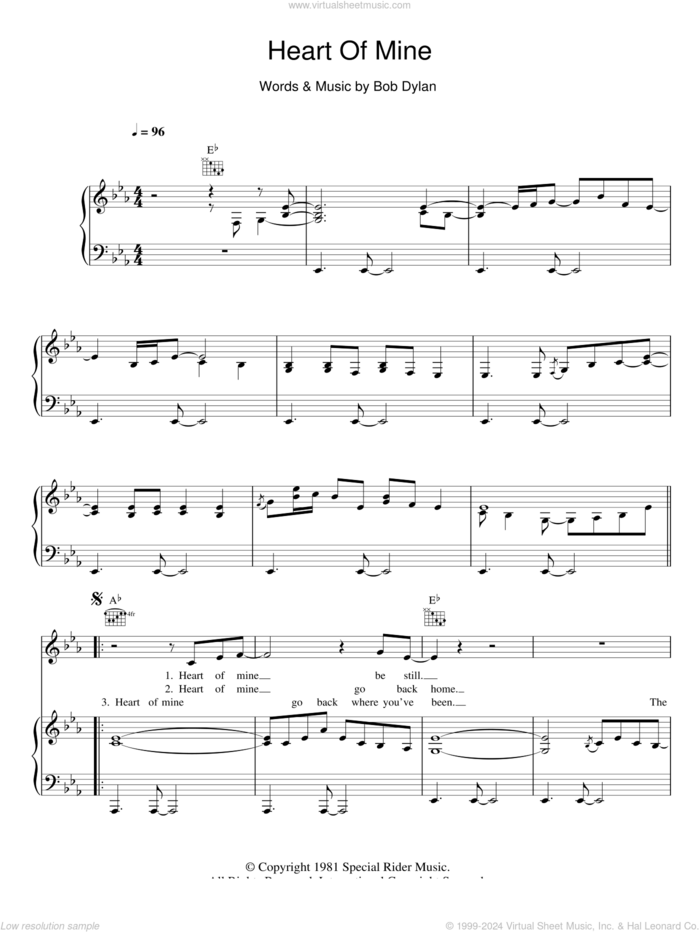 Heart Of Mine sheet music for voice, piano or guitar by Norah Jones and Bob Dylan, intermediate skill level