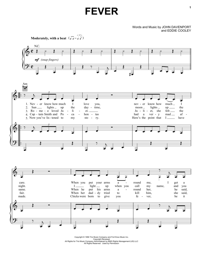 Yesterday sheet music for piano solo by The Beatles, John Lennon and Paul McCartney, beginner skill level