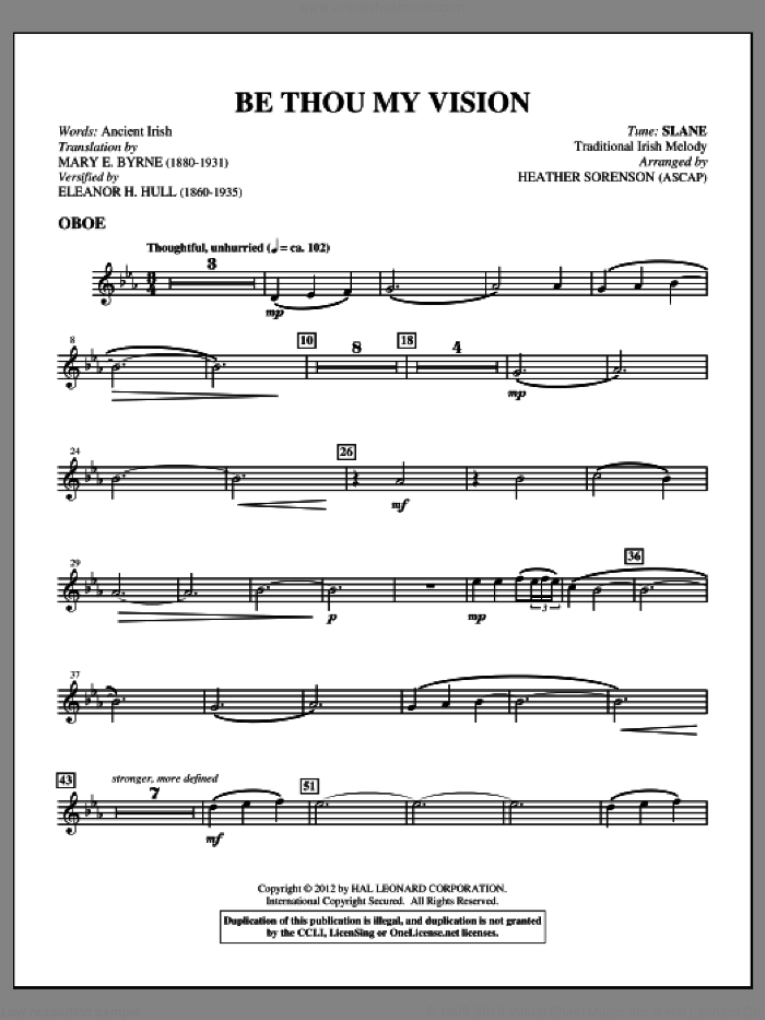 Be Thou My Vision (complete set of parts) sheet music for orchestra/band (Strings) by Heather Sorenson, intermediate skill level