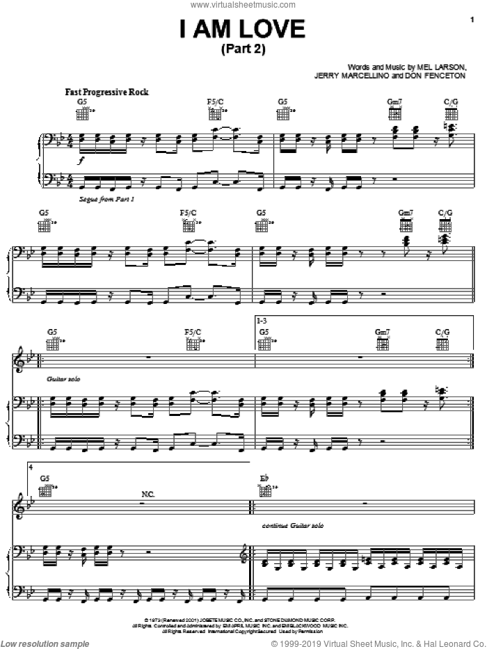 I Am Love (Part 2) sheet music for voice, piano or guitar by The Jackson 5, Michael Jackson, Don Fenceton, Jerry Marcellino and Mel Larson, intermediate skill level