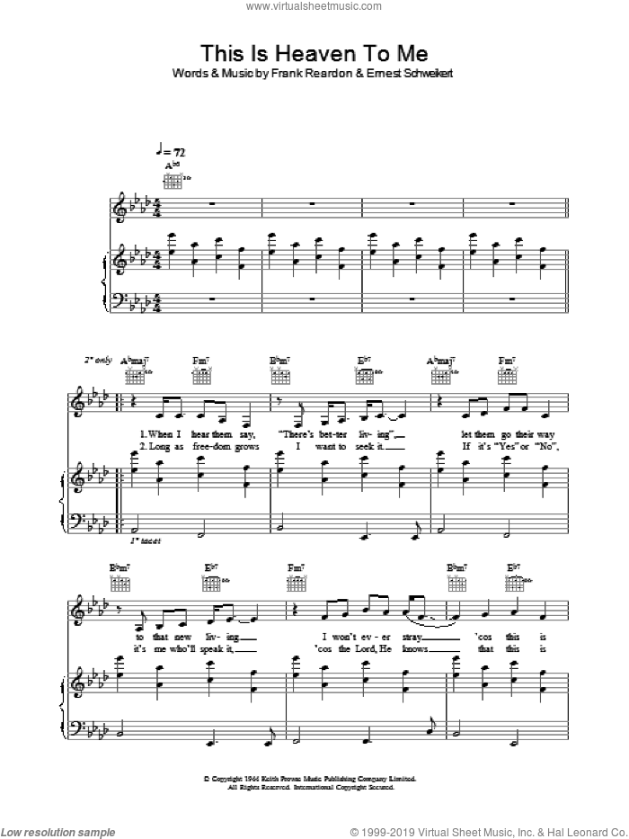 This Is Heaven To Me sheet music for voice, piano or guitar by Madeleine Peyroux, Ernest Schweikert and Frank Reardon, intermediate skill level