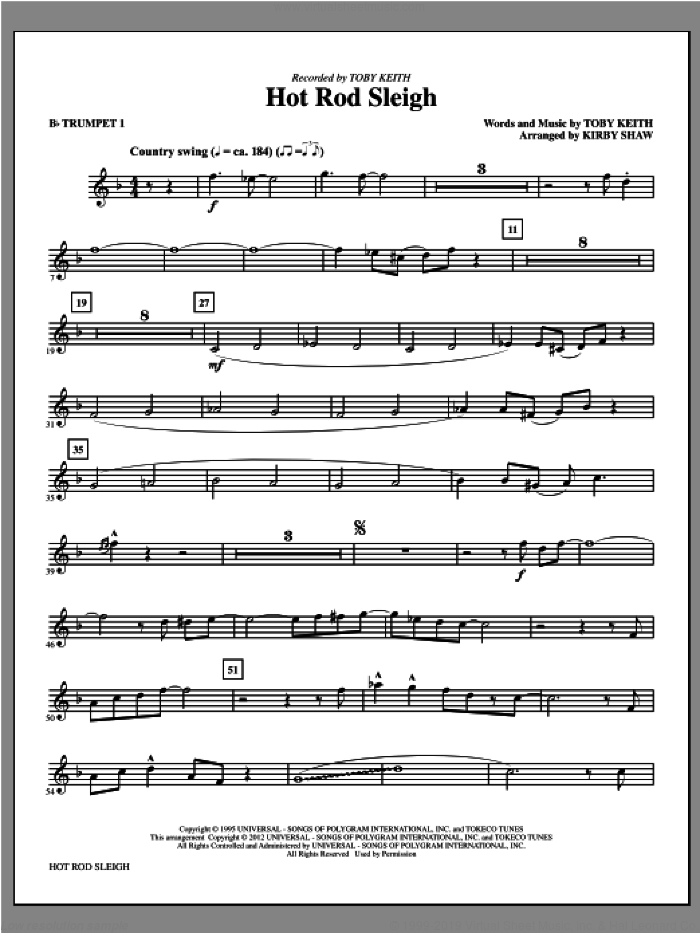 Hot Rod Sleigh (complete set of parts) sheet music for orchestra/band by Kirby Shaw, intermediate skill level