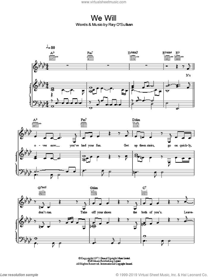We Will sheet music for voice, piano or guitar by Rumer, intermediate skill level