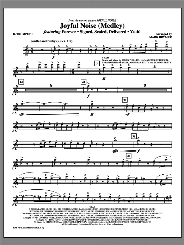 Joyful Noise (complete set of parts) sheet music for orchestra/band by Mark Brymer, intermediate skill level