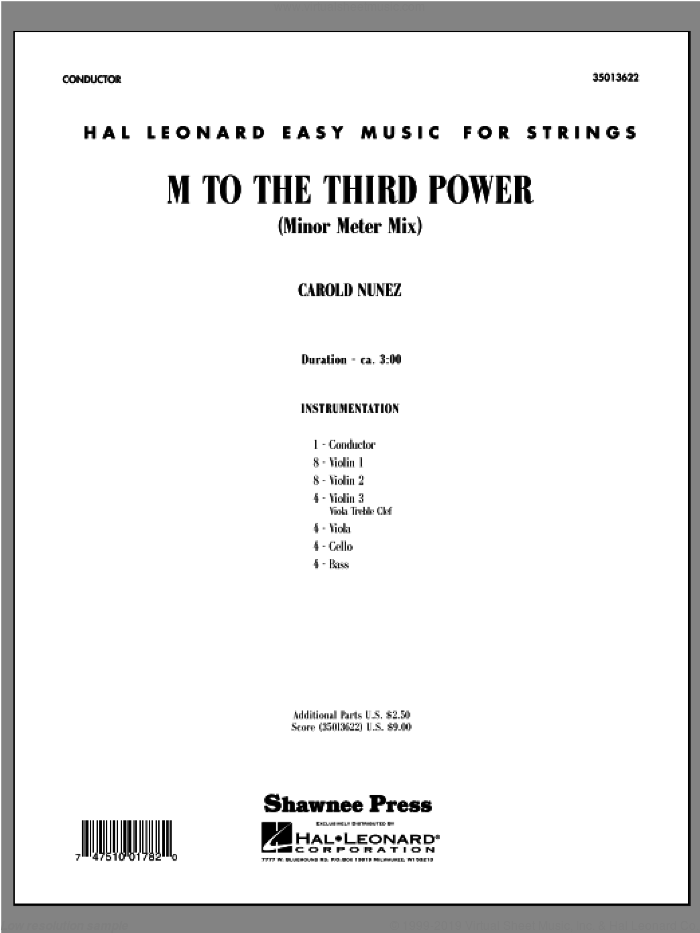 M To The Third Power (Minor Meter Mix) (COMPLETE) sheet music for orchestra by Carold Nuñez and Carold Nunez, intermediate skill level