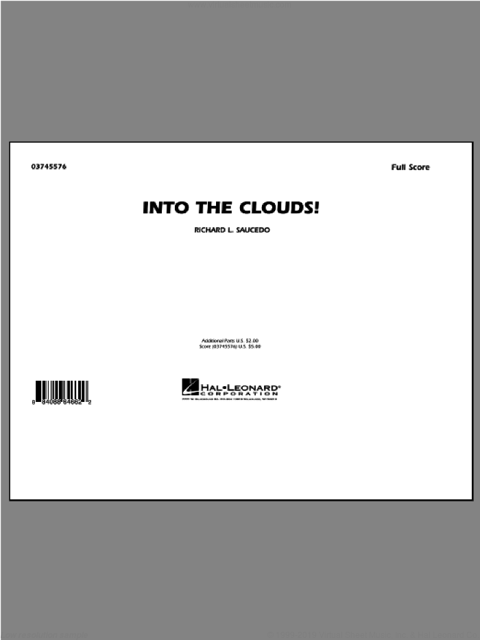 Into The Clouds! (COMPLETE) sheet music for marching band by Richard L. Saucedo, intermediate skill level