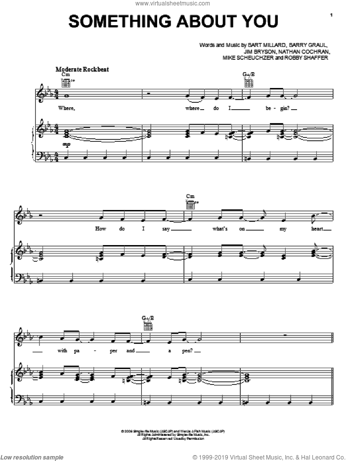 Something About You sheet music for voice, piano or guitar by MercyMe, intermediate skill level