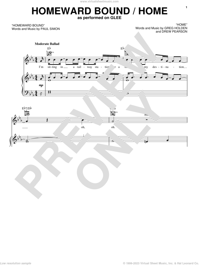 Cast - Homeward Bound / Home sheet music for voice, piano or guitar