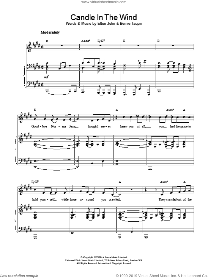 Elton John Hits (complete set of parts) sheet music for voice, piano or guitar by Elton John and Bernie Taupin, intermediate skill level