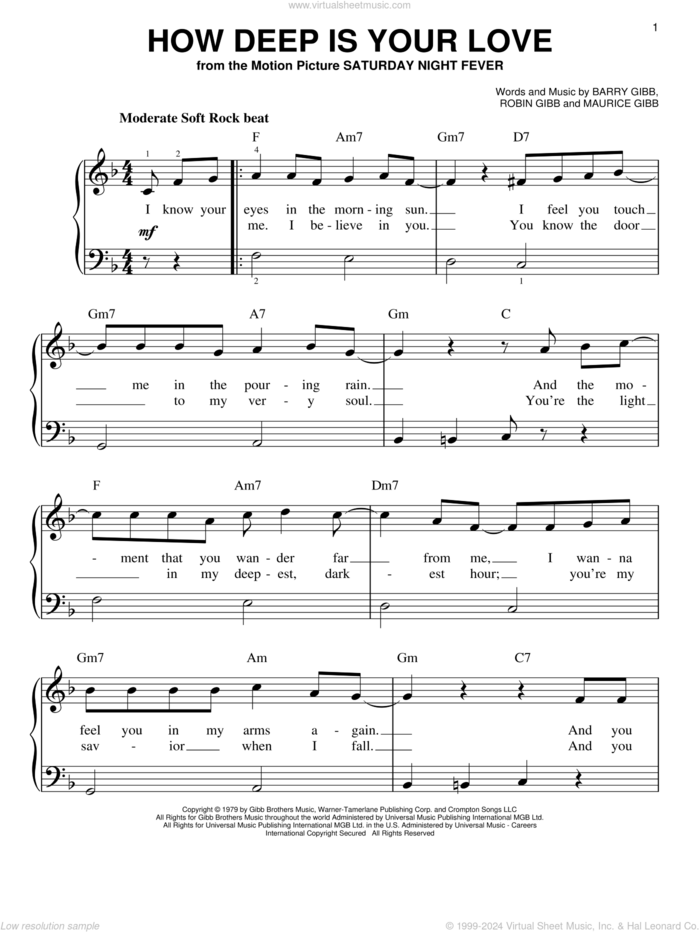 Deep Pocket Sheet music for Piano (Solo) Easy