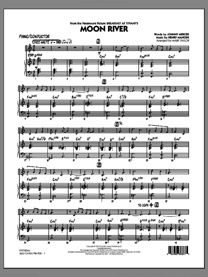 Jazz Combo Pak #36 (Henry Mancini) (COMPLETE) sheet music for jazz band by Mark Taylor, intermediate skill level