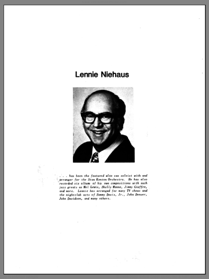 10 Jazz Inventions sheet music for brass ensemble by Lennie Niehaus, intermediate skill level