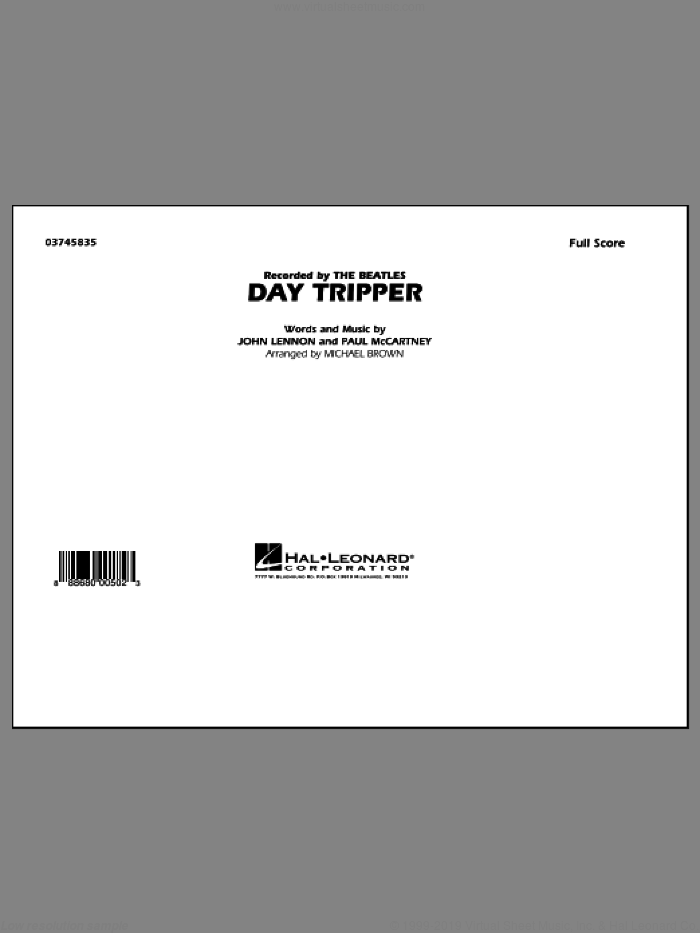 Day Tripper (COMPLETE) sheet music for marching band by The Beatles, John Lennon, Michael Brown and Paul McCartney, intermediate skill level