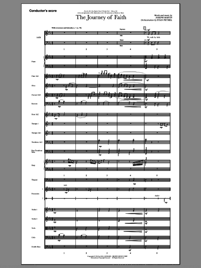 The Journey of Faith (COMPLETE) sheet music for orchestra/band by Joseph M. Martin, intermediate skill level