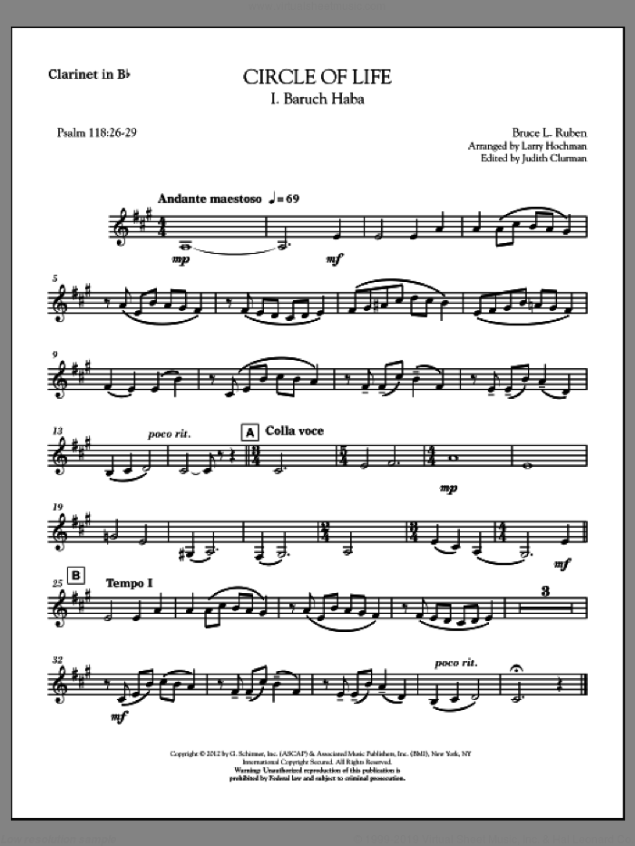 Circle of Life (COMPLETE) sheet music for orchestra/band by Larry Hochman and Bruce Ruben, intermediate skill level