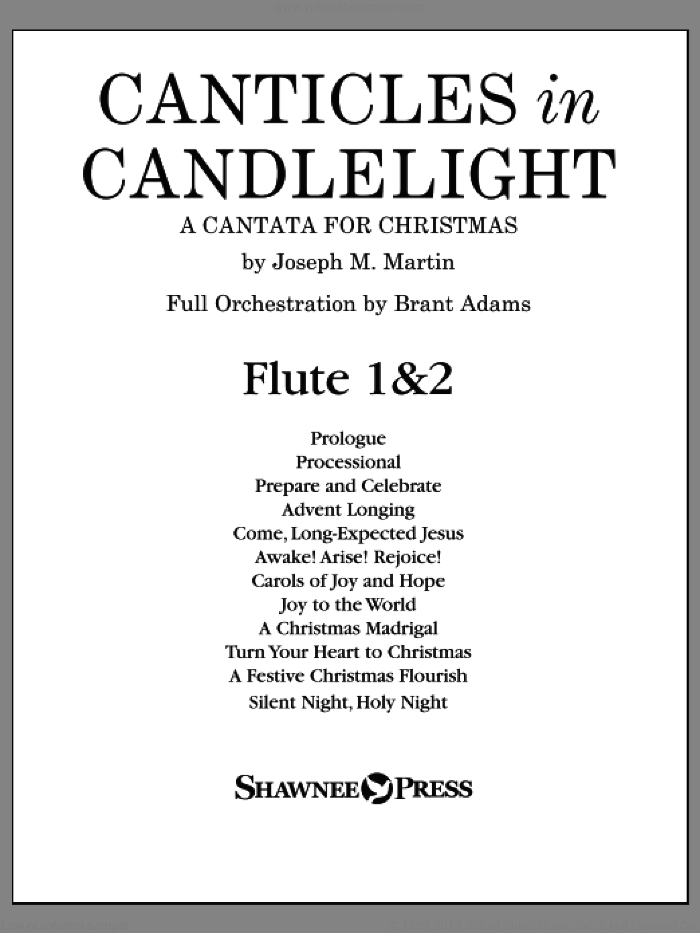 Canticles in Candlelight sheet music for orchestra/band (flute 1 and 2) by Joseph M. Martin, intermediate skill level