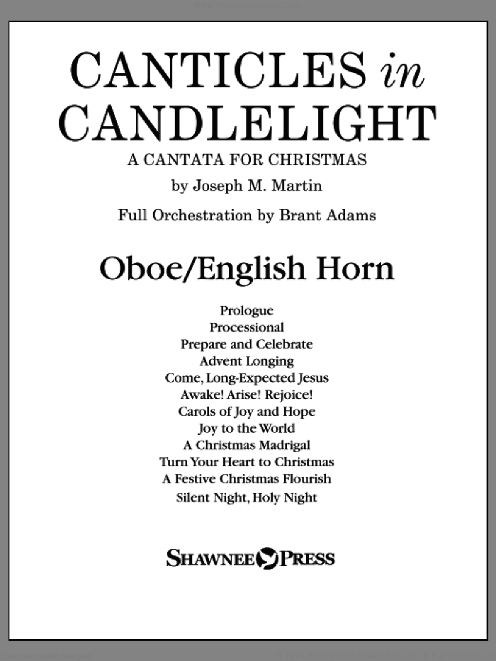Canticles in Candlelight sheet music for orchestra/band (oboe) by Joseph M. Martin, intermediate skill level