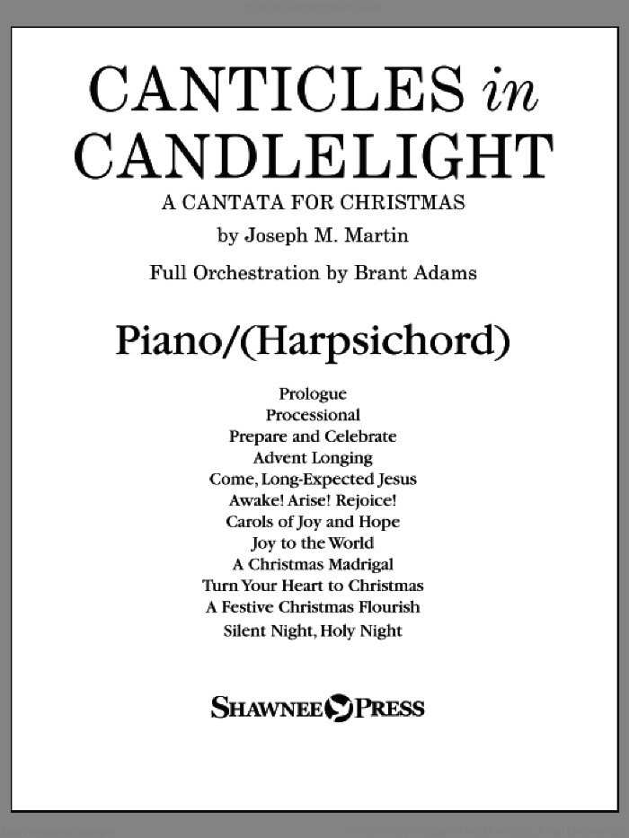 Canticles in Candlelight sheet music for orchestra/band (piano or harpsichord) by Joseph M. Martin, intermediate skill level