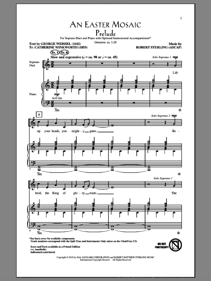 Arisen Now, The Christ Of God sheet music for choir (SATB: soprano, alto, tenor, bass) by Robert Sterling and John Parker, intermediate skill level