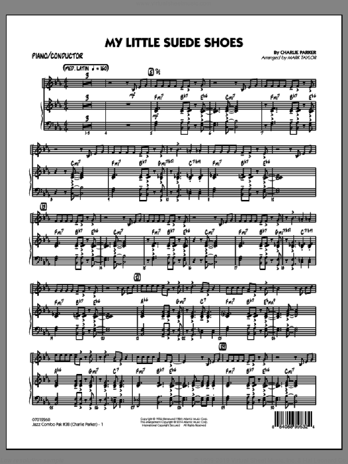 Jazz Combo Pak #38 (Charlie Parker) (COMPLETE) sheet music for jazz band by Charlie Parker and Mark Taylor, intermediate skill level