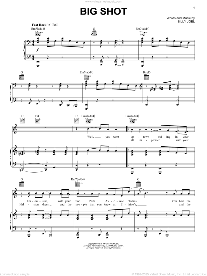 Big Shot Sheet music for Piano (Solo)