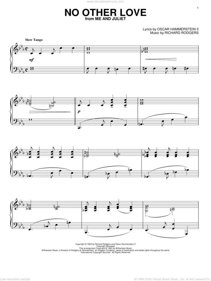 Another Love Sheet music for Piano (Solo)