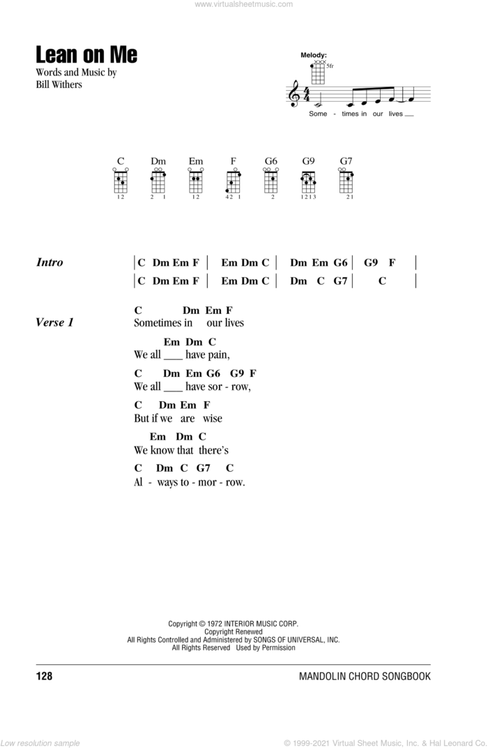 Bill withers songbook chords