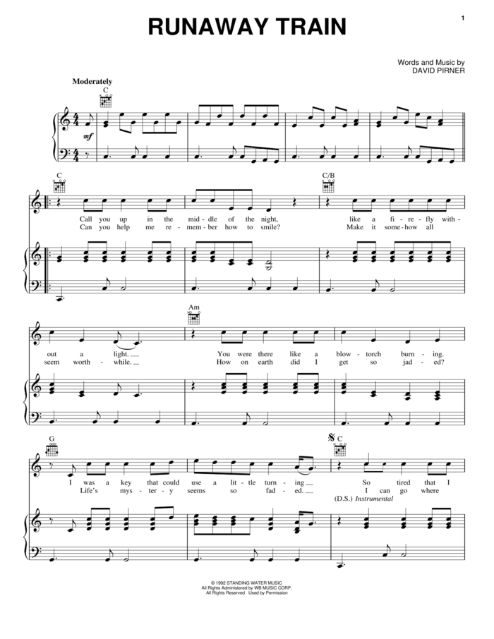 Walk This Way sheet music for voice, piano or guitar by Aerosmith, Run D.M.C., Joe Perry and Steven Tyler, intermediate skill level