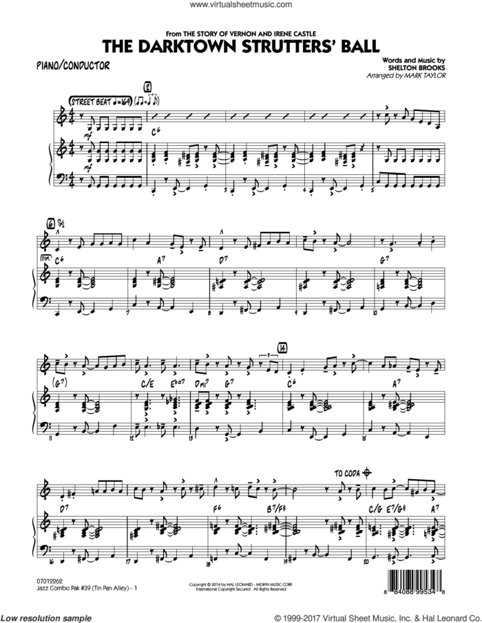 Jazz Combo Pak #39 (Tin Pan Alley) (complete set of parts) sheet music for jazz band by Mark Taylor, intermediate skill level