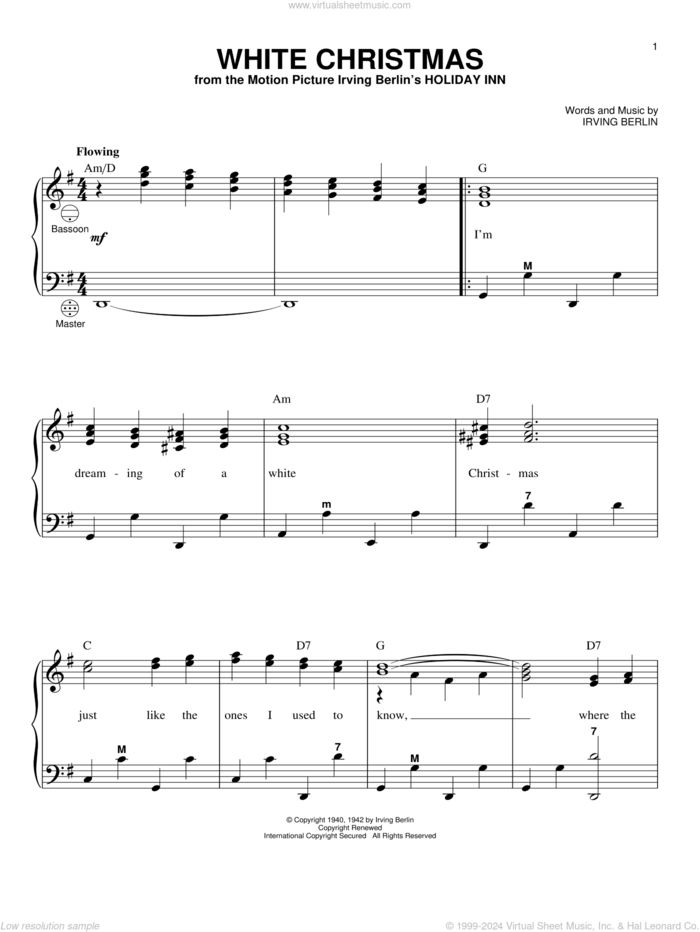 Jingle Bells sheet music for accordion (PDF-interactive)