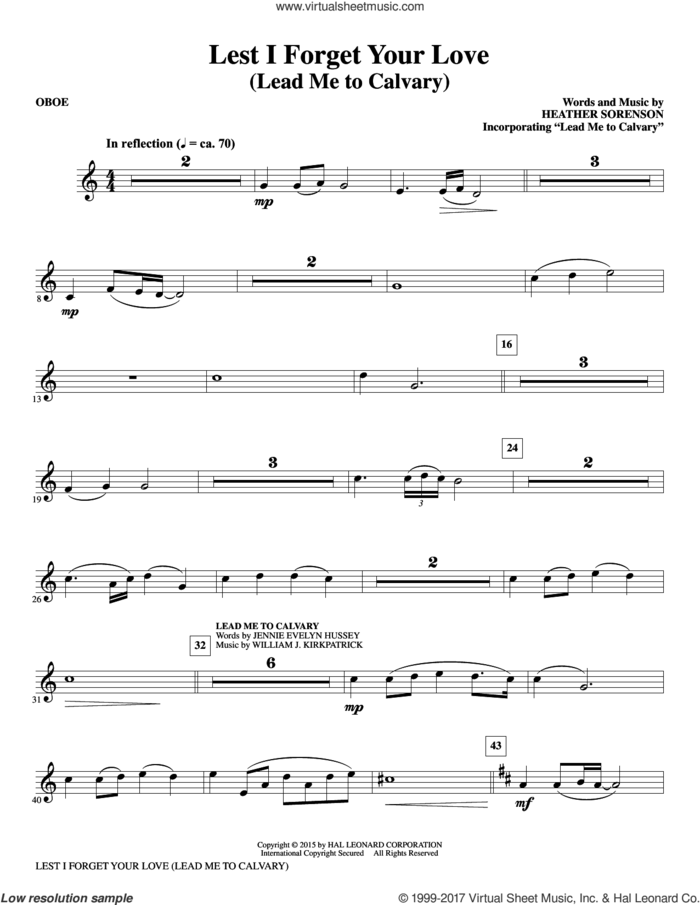 Lest I Forget Your Love (complete set of parts) sheet music for orchestra/band by Heather Sorenson, intermediate skill level