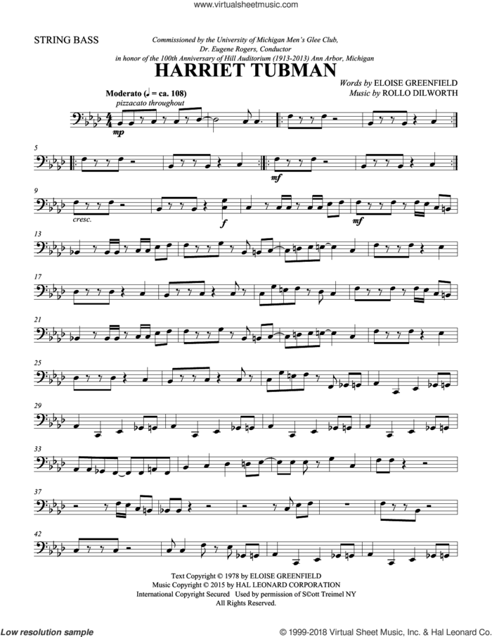 Harriet Tubman (complete set of parts) sheet music for orchestra/band by Rollo Dilworth and Eloise Greenfield, intermediate skill level