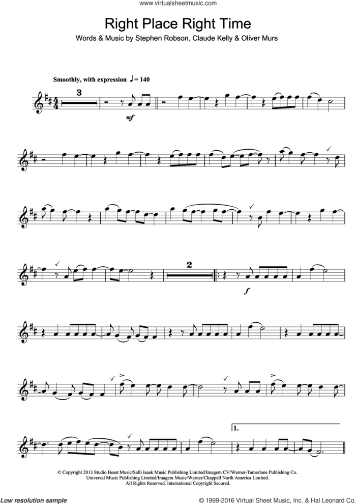 Right Place Right Time sheet music for voice and other instruments (fake book) by Olly Murs, Claude Kelly, Oliver Murs and Steve Robson, intermediate skill level