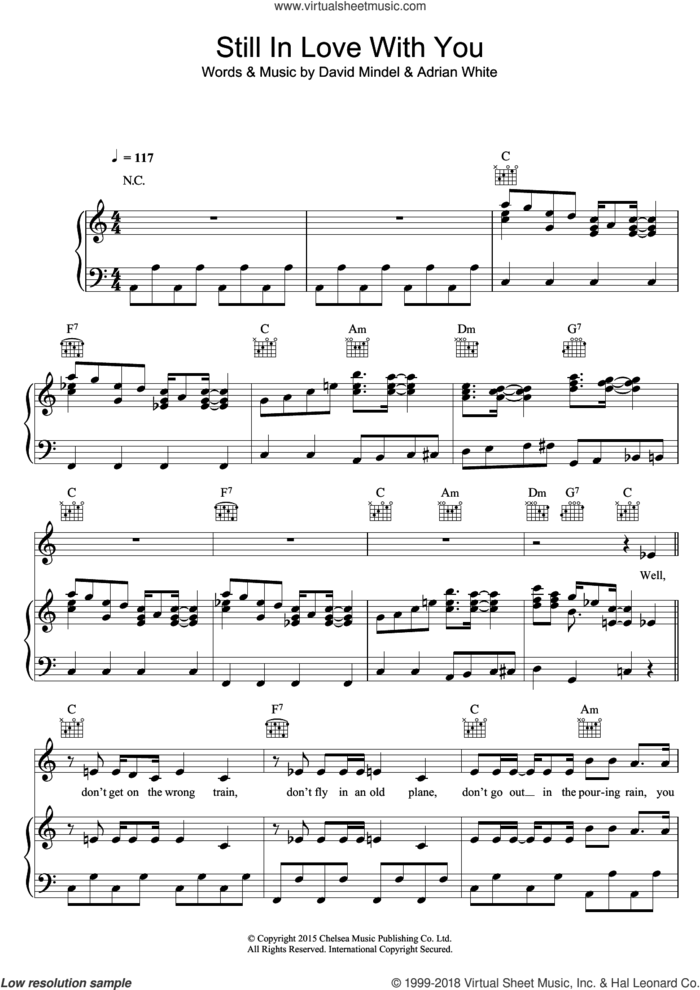 Still In Love With You sheet music for voice, piano or guitar by Electro Velvet, Electric Velvet, Adrian White and David Mindel, intermediate skill level
