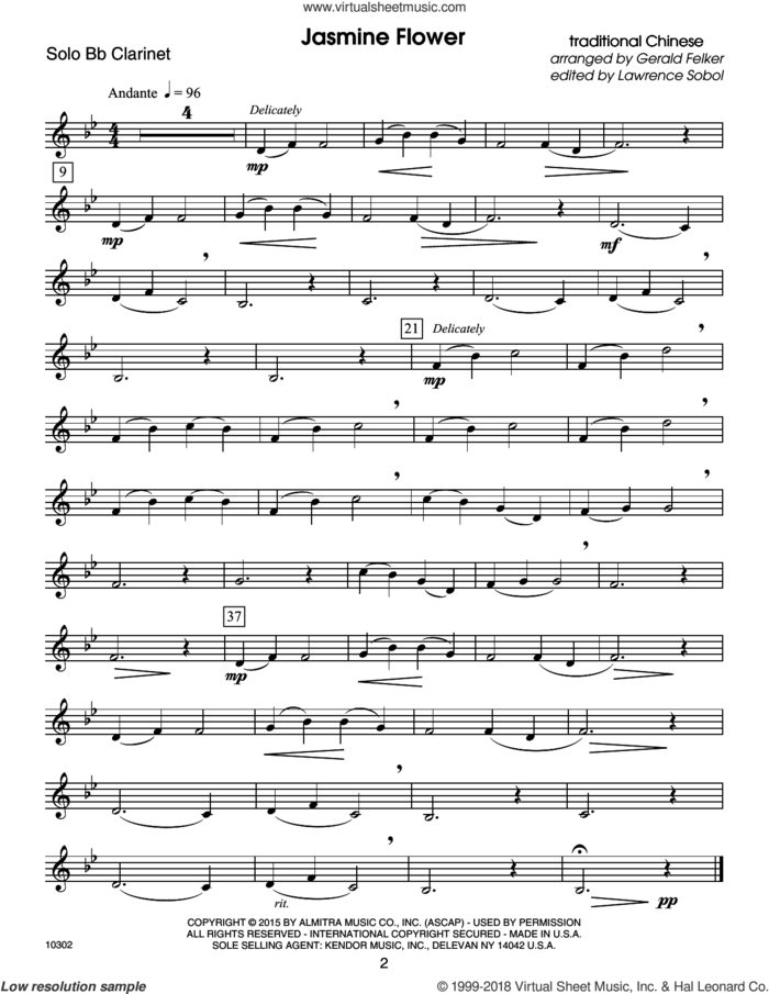 Kendor Debut Solos - Bb Clarinet sheet music for clarinet solo by Sobol, intermediate skill level